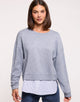 Sudadera Azul Jaspeada - Pisca 2