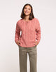 Pink Cable-Knit Button Jumper - Kana