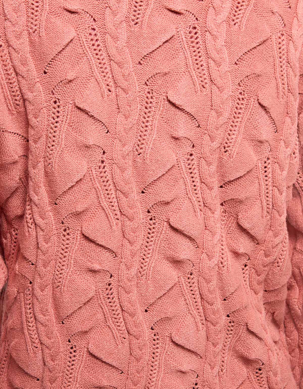 Pink Cable-Knit Button Jumper - Kana