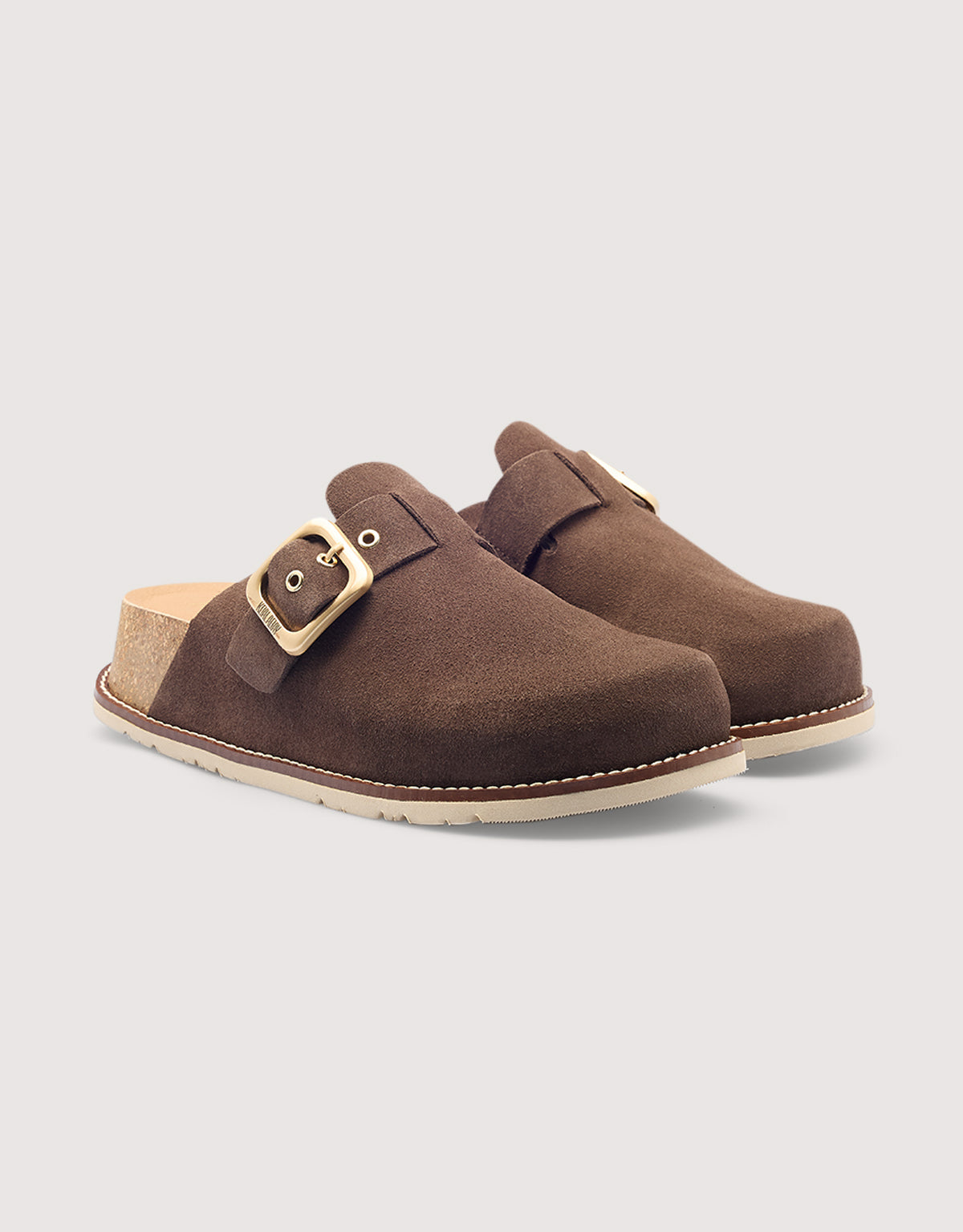 Brown Flat Clog - Tudela