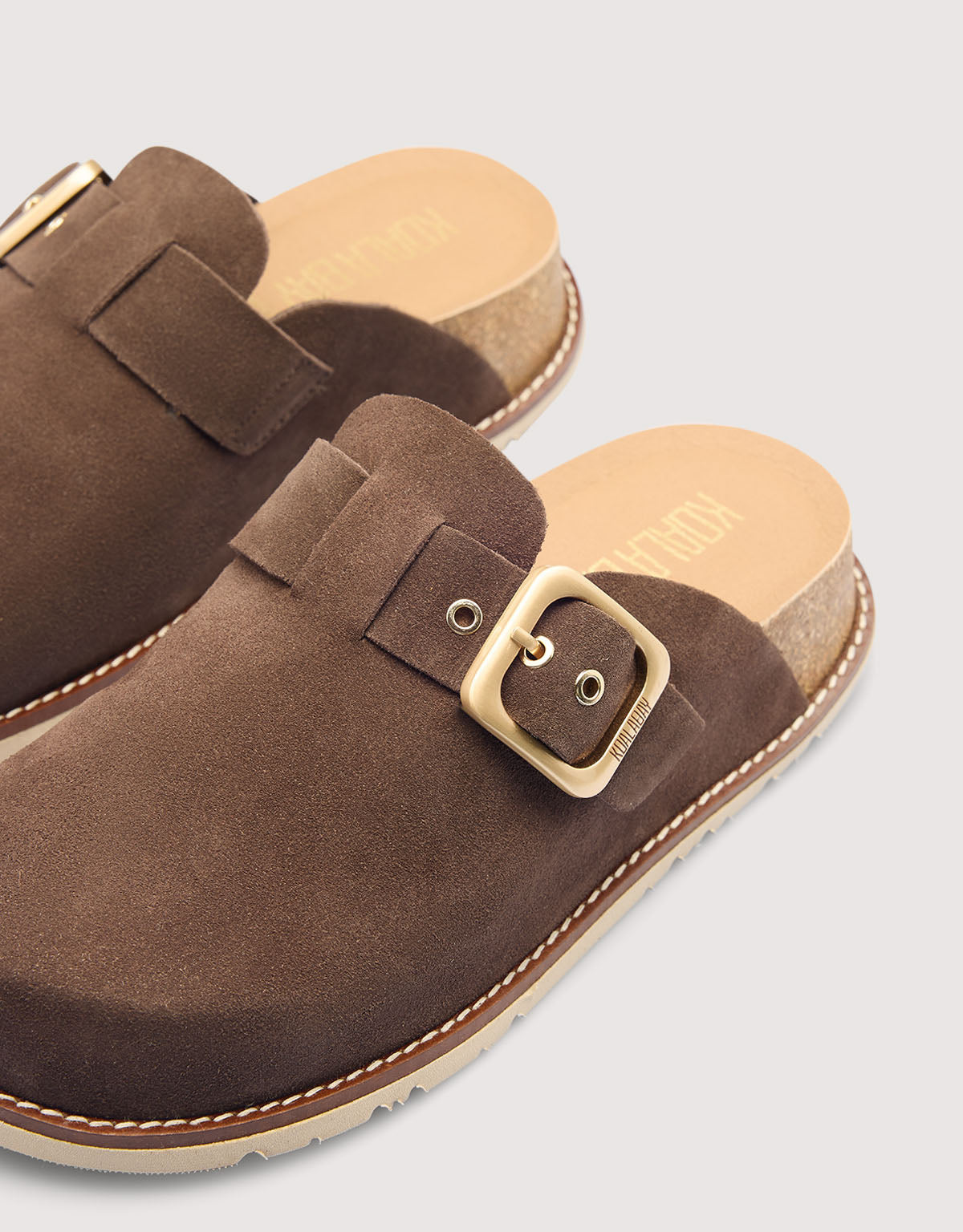 Brown Flat Clog - Tudela