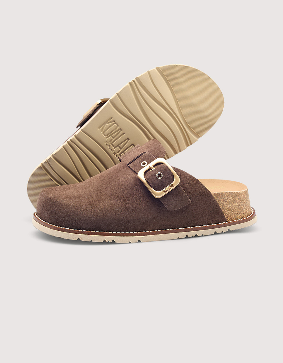 Brown Flat Clog - Tudela