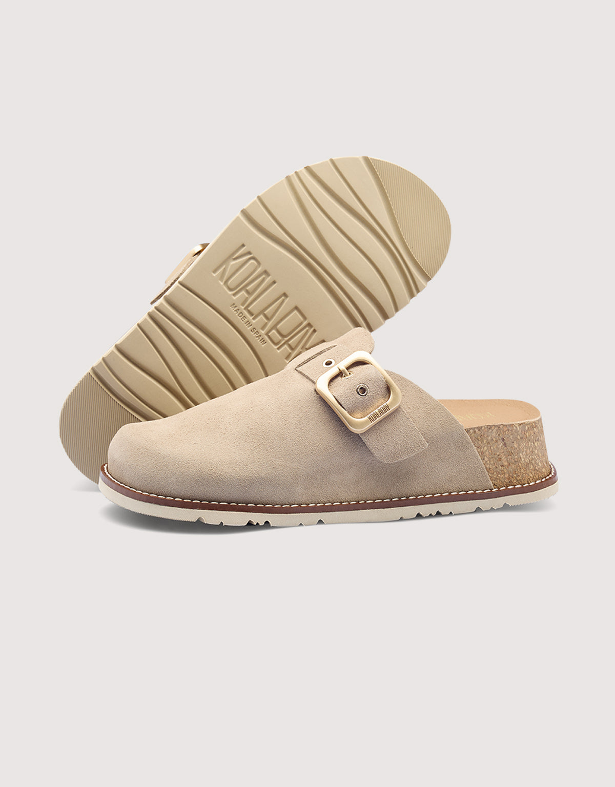 Grey Flat Clog - Tudela