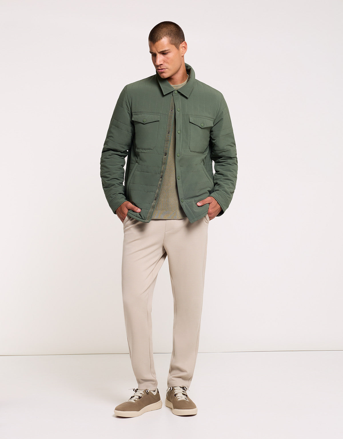 Chaqueta Caqui - Luvano 5