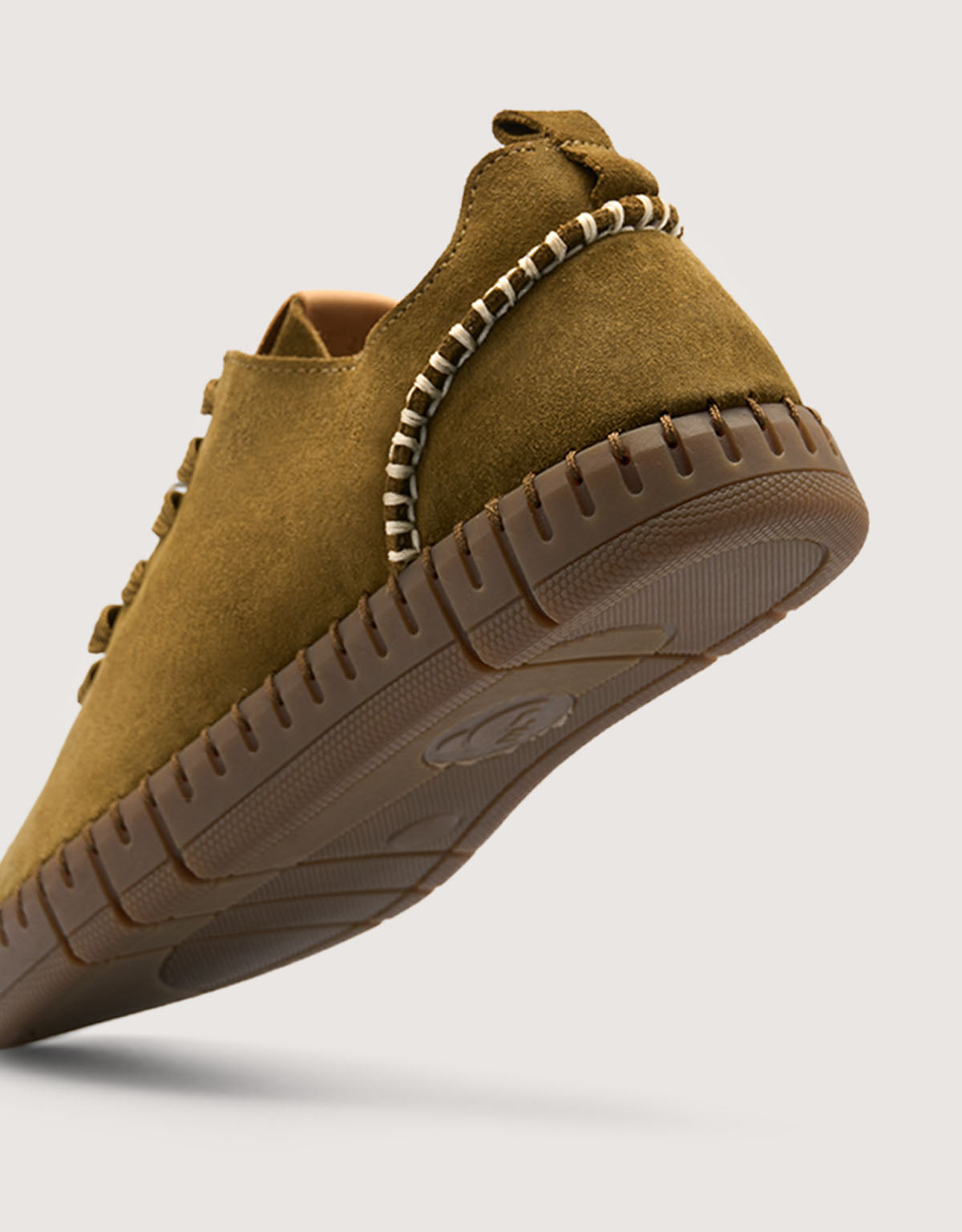 Khaki Suede Trainers - Tania