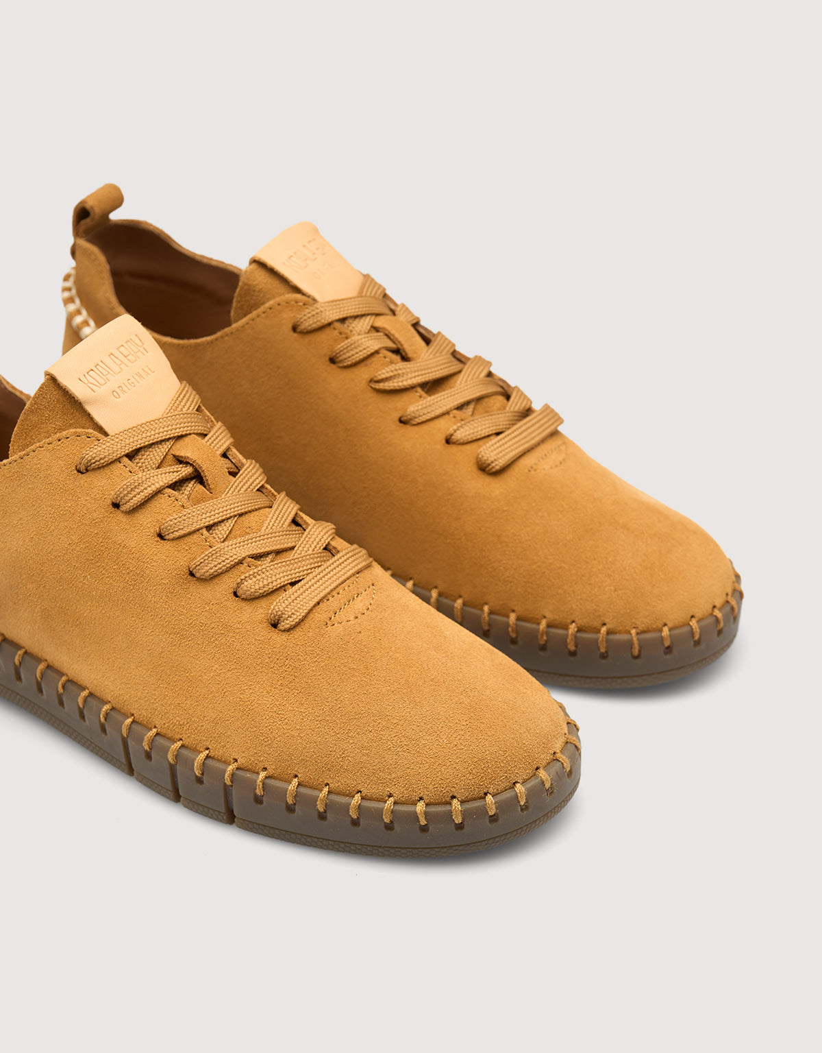 Camel Suede Trainers - Tania