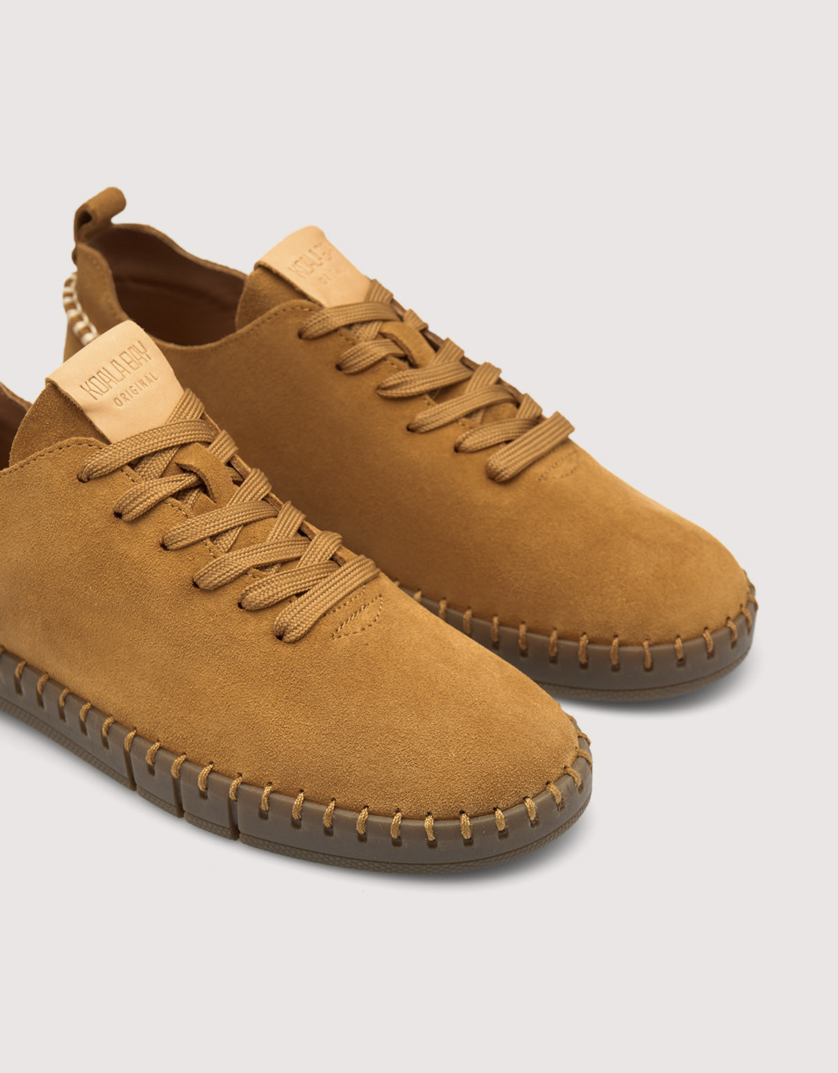 Camel Suede Trainers - Tania
