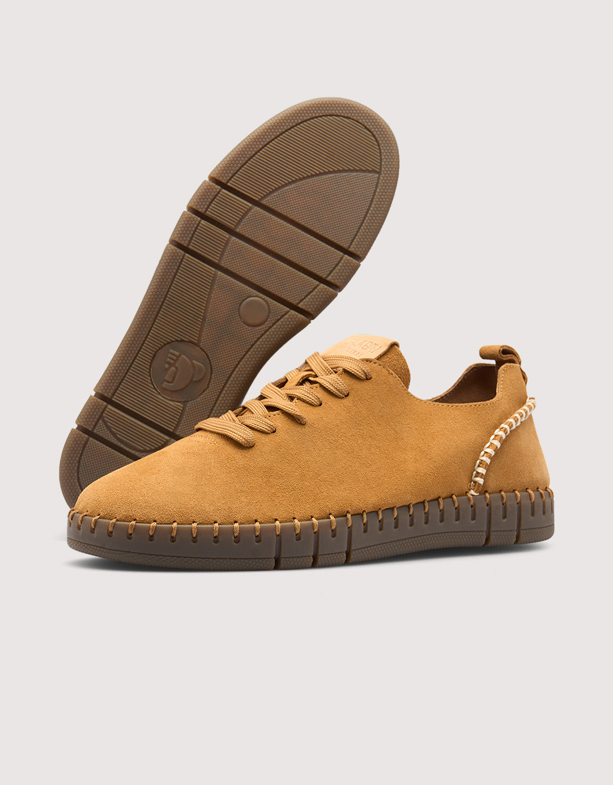Camel Suede Trainers - Tania
