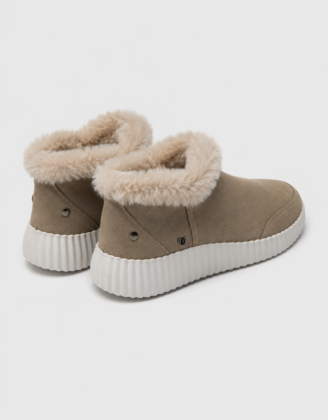 ACTIVATE Beige Suede Ankle Boots - Allesia