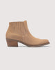 Beige Suede Ankle Boots - Tex