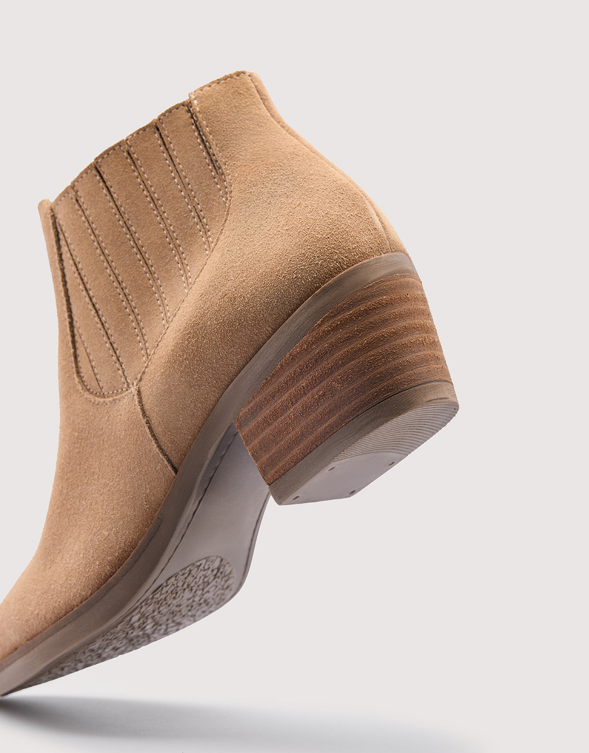 Beige Suede Ankle Boots - Tex