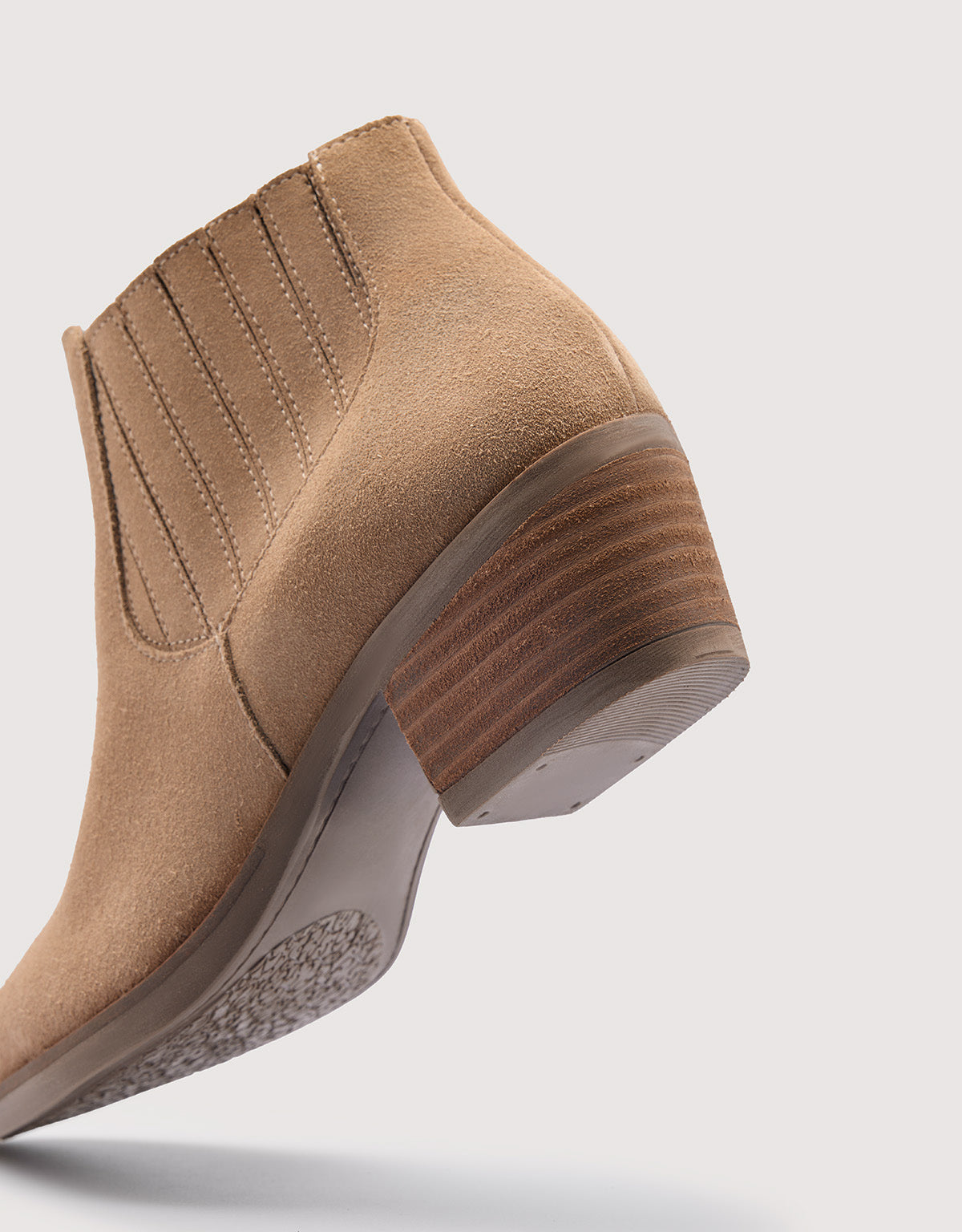 Beige Suede Ankle Boots - Tex