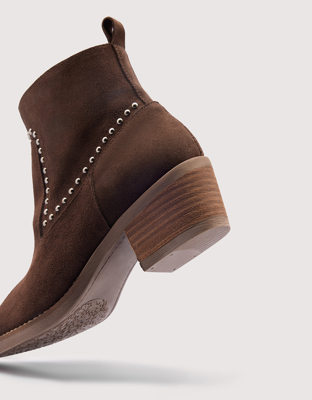 Chocolate Suede Ankle Boots - Dallas