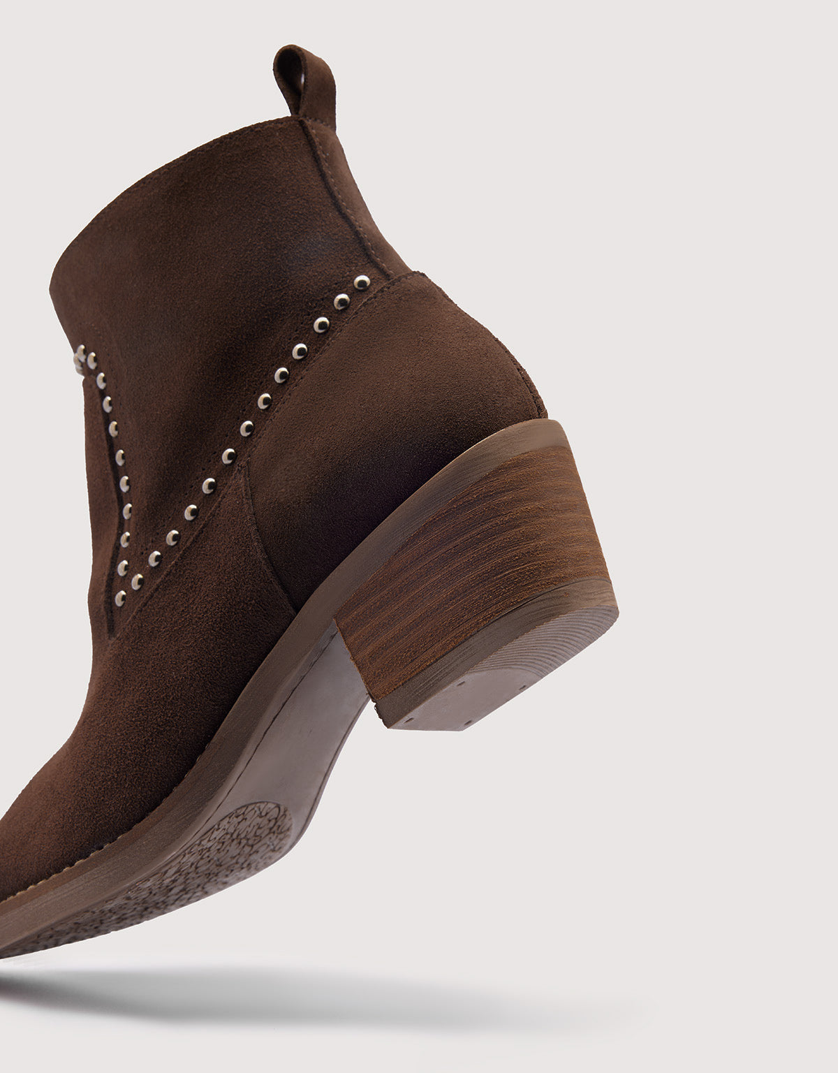 Chocolate Suede Ankle Boots - Dallas
