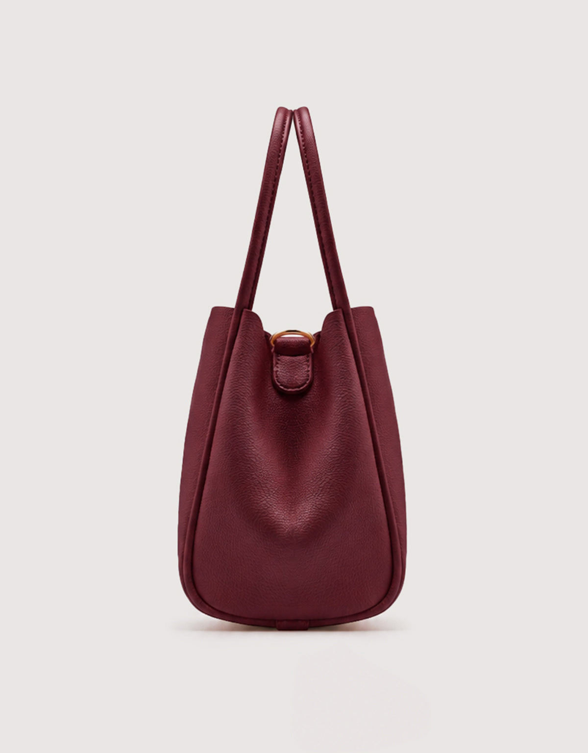Burgundy Crossbody Bag with Handles - Bloom