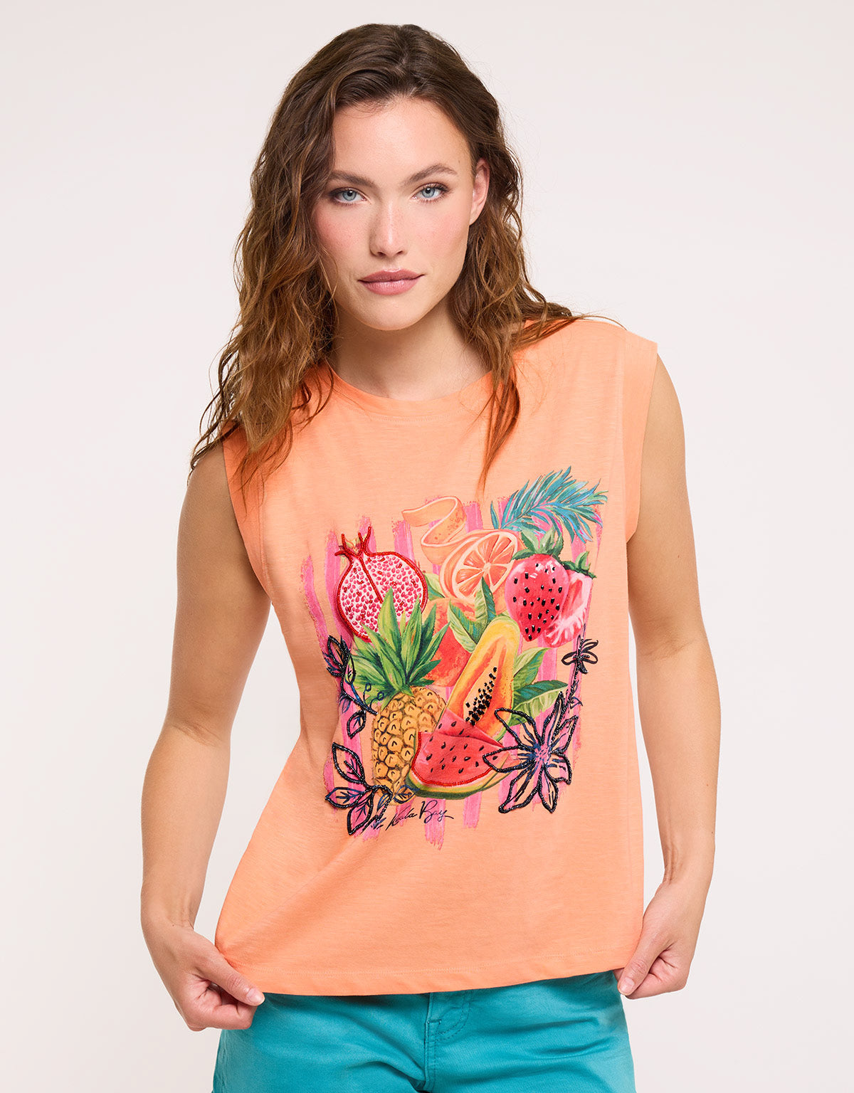 Camiseta Frutas Pedrería Naranja - Kitaya 3