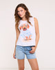 Camiseta Teckel Sin Mangas Blanco - Minusi 