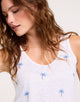 Camiseta Tirantes Palmeritas Azules - Palmey 3