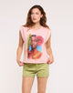 Camiseta Sin Mangas Pedrería Rosa - Zotiana