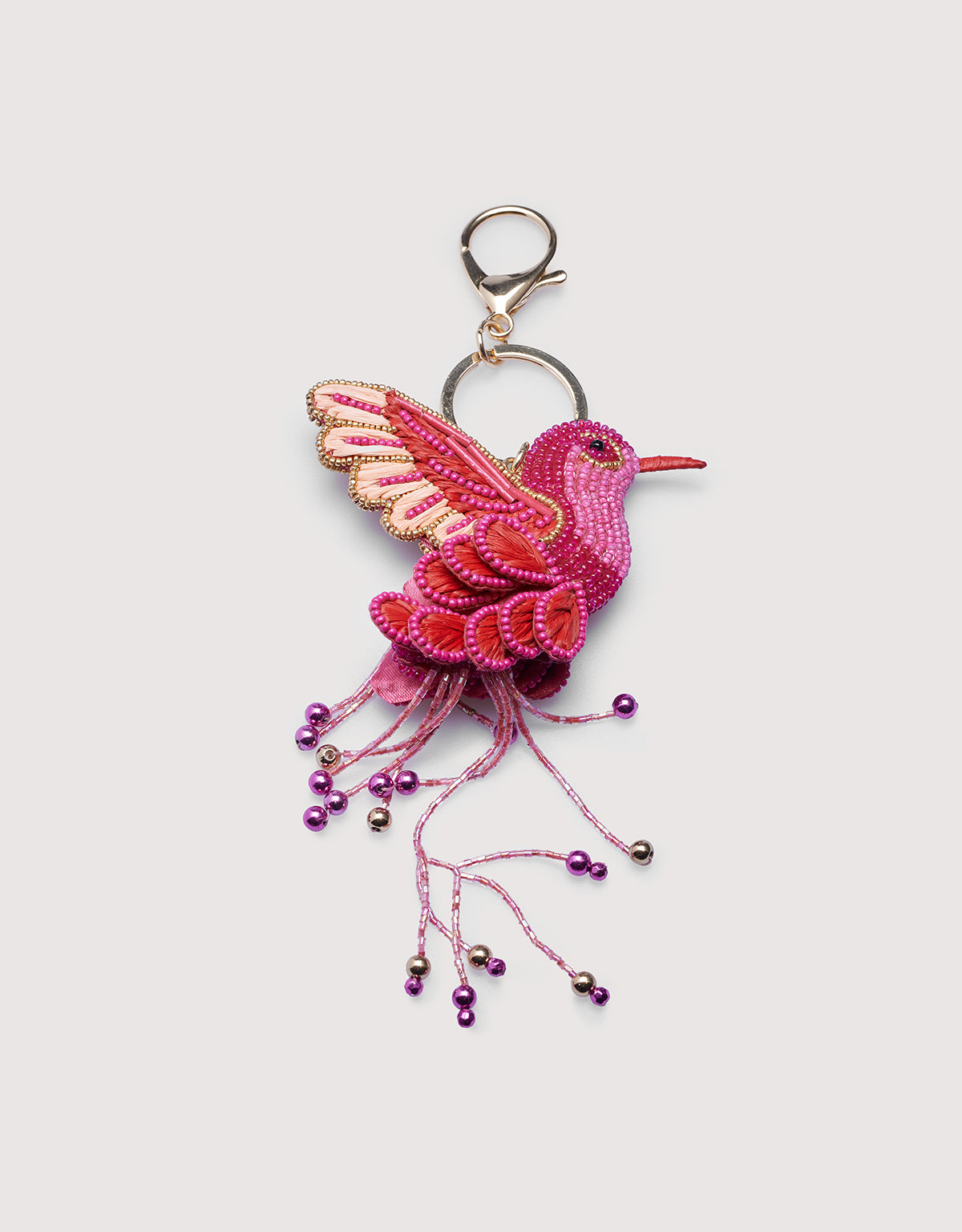Llavero Charm Colibrí Fucsia - Kolibria