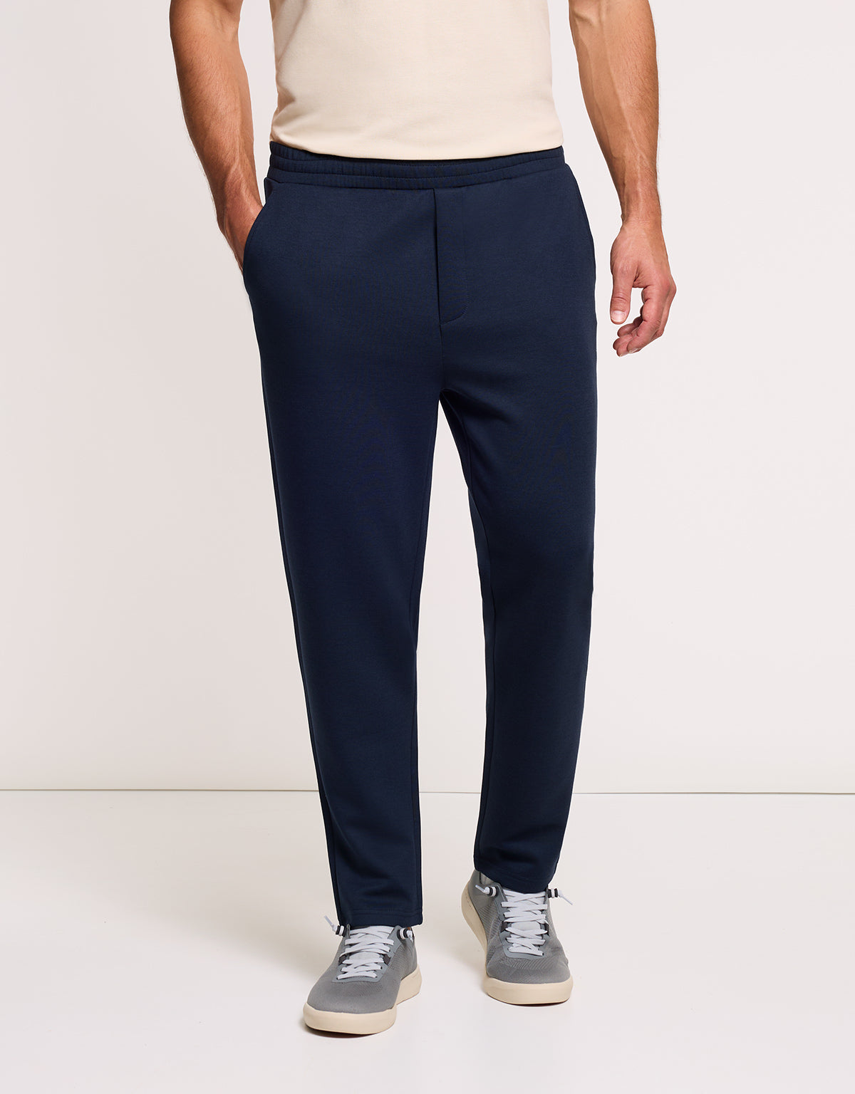 Long Navy Blue Trousers - April