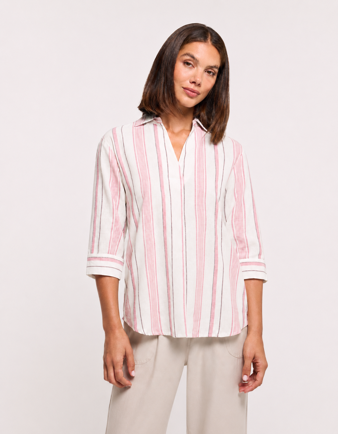 Rose Half-Sleeve Shirt - Sawira
