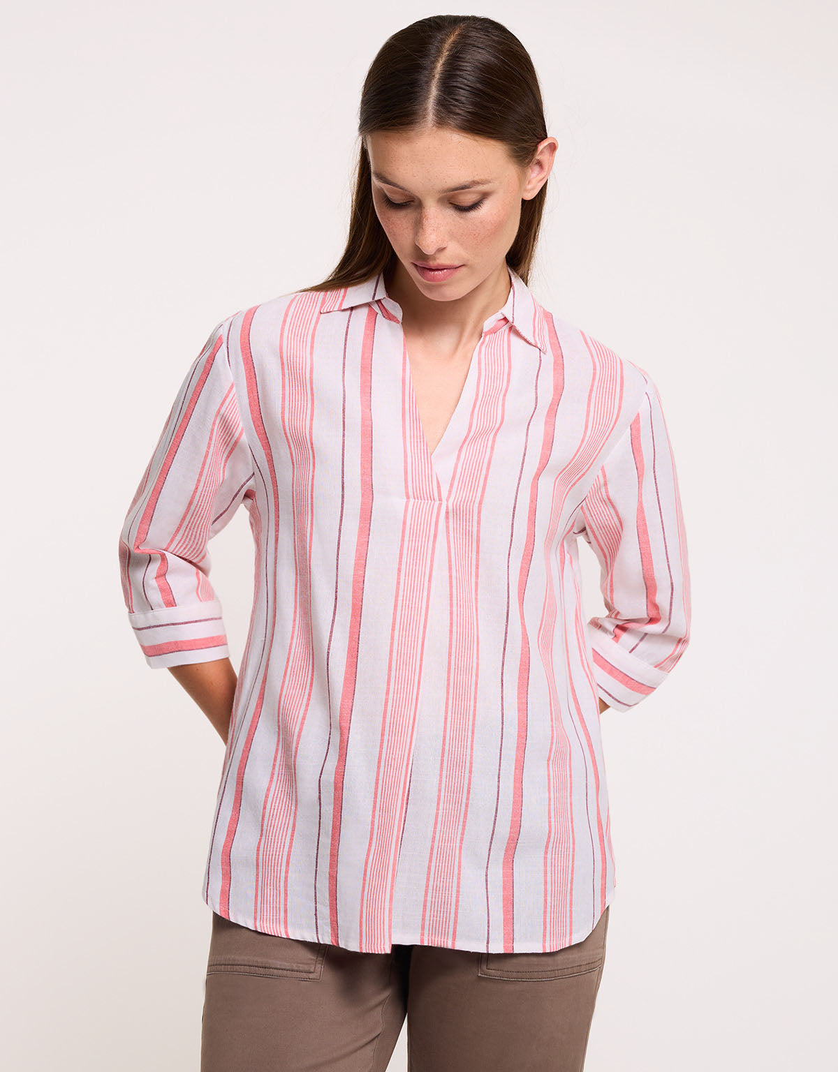 Rose Half-Sleeve Shirt - Sawira