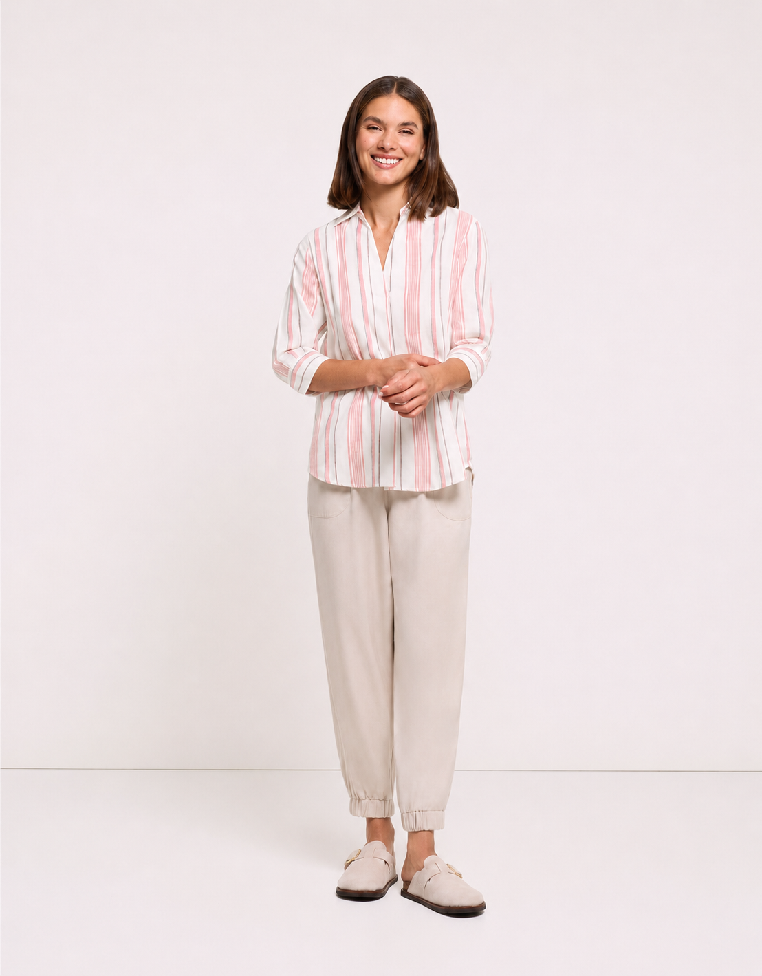 Rose Half-Sleeve Shirt - Sawira