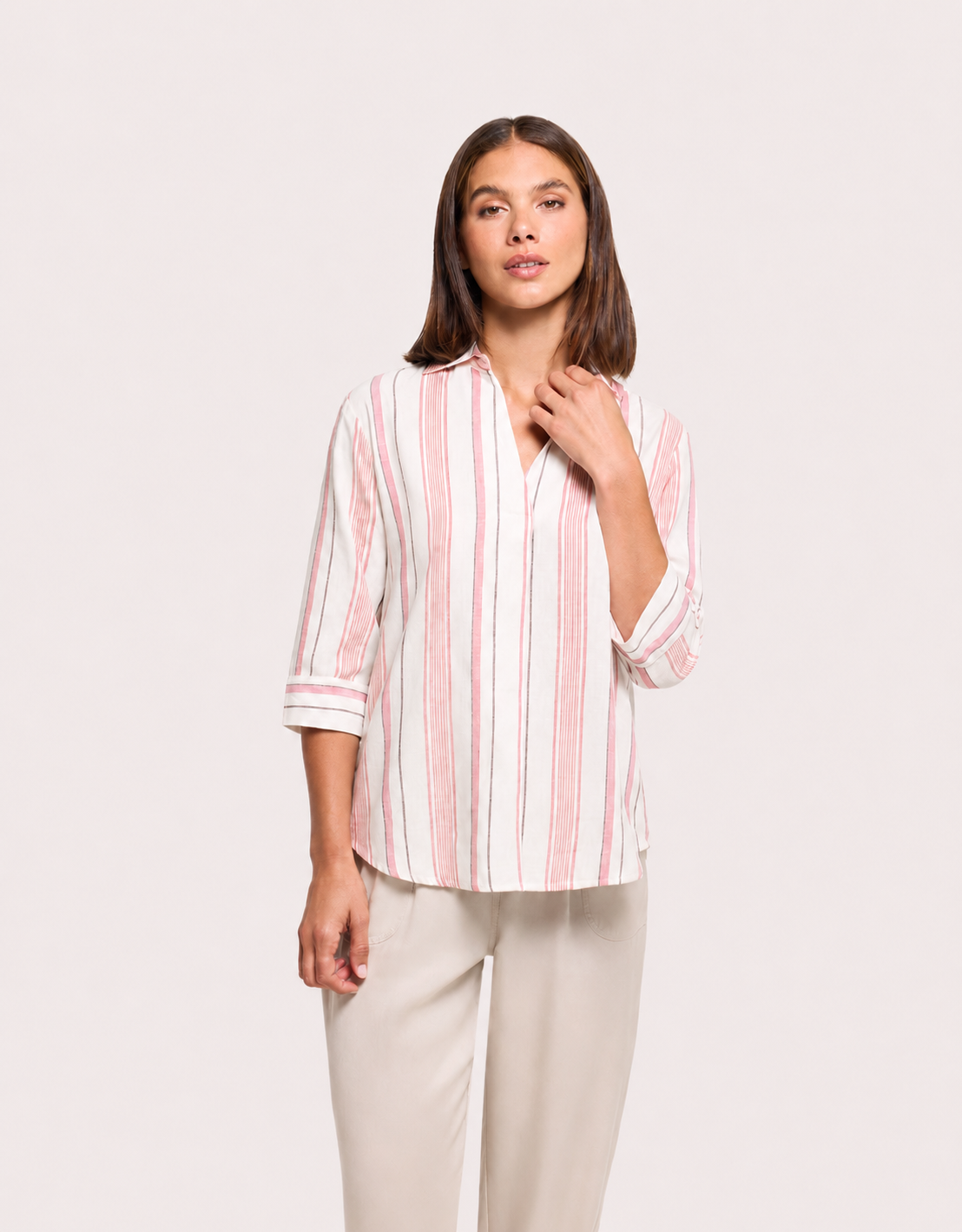 Rose Half-Sleeve Shirt - Sawira