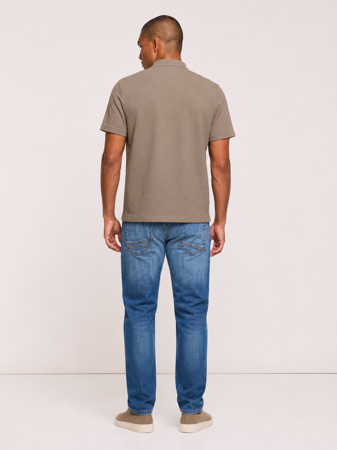 Khaki Short-Sleeve T-Shirt - Dardlar