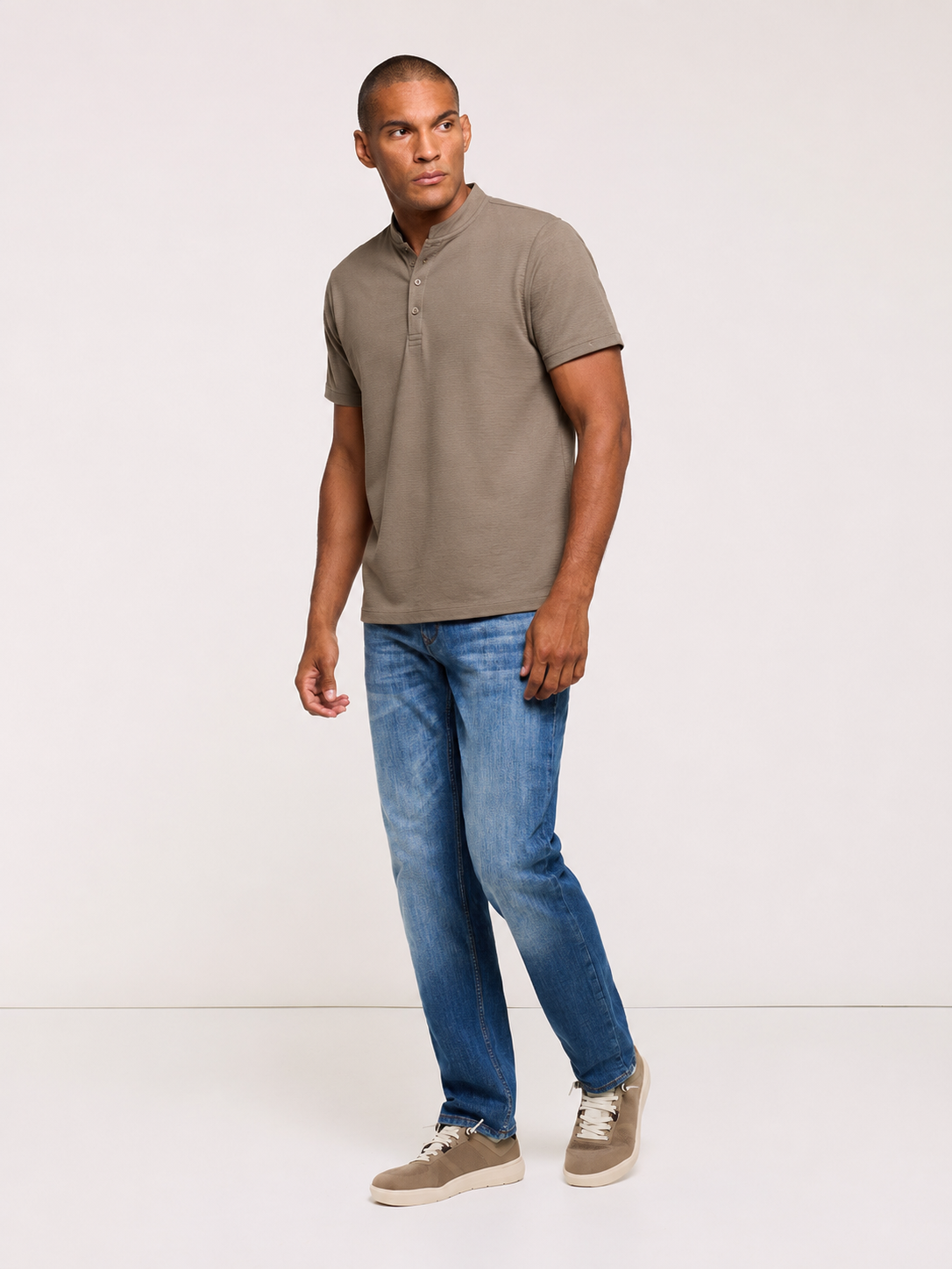 Khaki Short-Sleeve T-Shirt - Dardlar