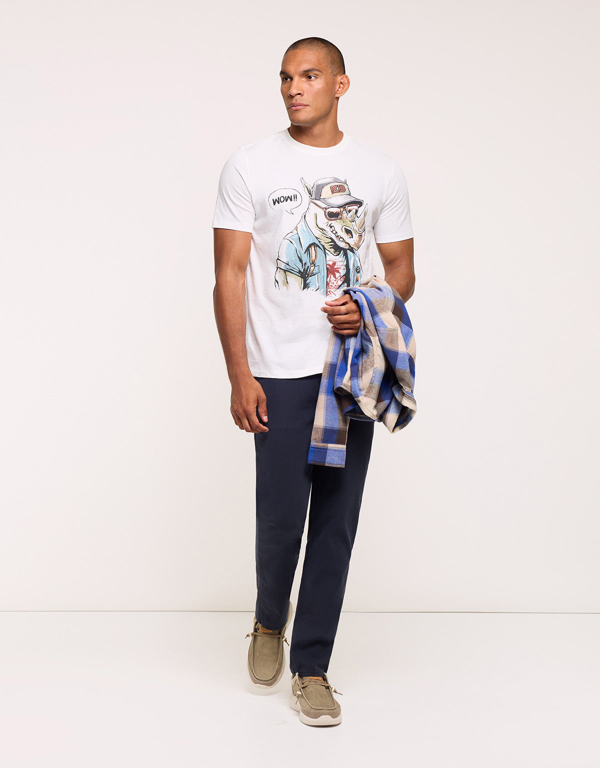 Camiseta Manga Corta Beige - Rinio 6