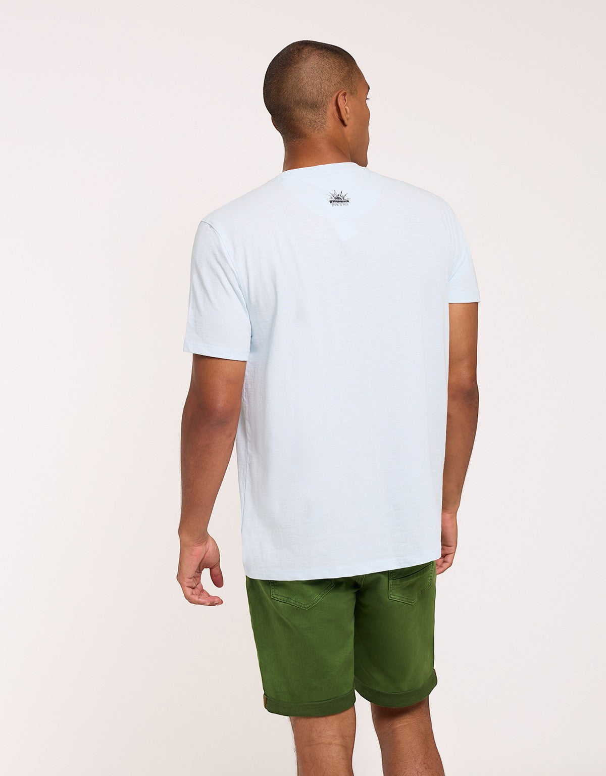 Light Blue Short-Sleeve T-Shirt - Gorileng
