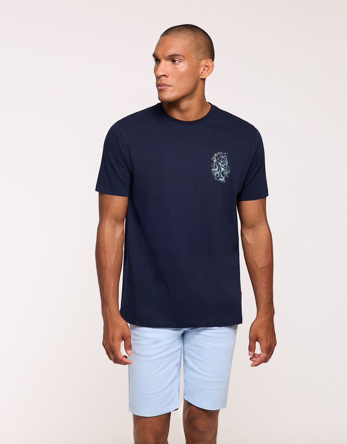 Navy Blue Short-Sleeve T-Shirt - Jones