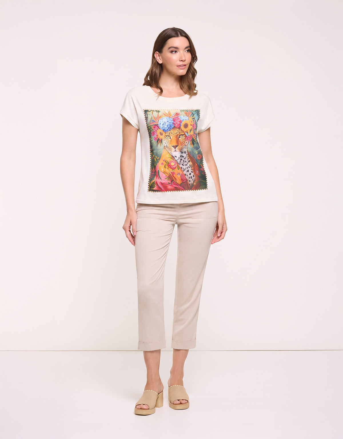 Camiseta Manga Corta Blanco - Agustina 11