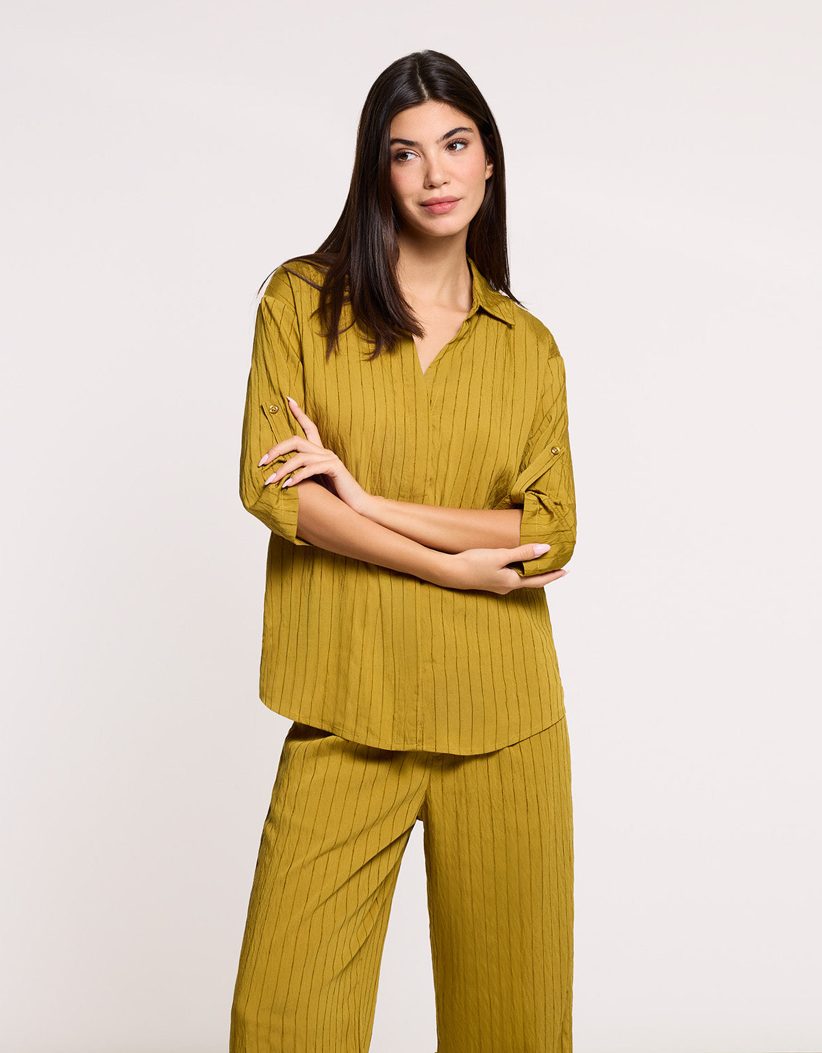 Camisa Manga Media Amarillo - Rayana 1