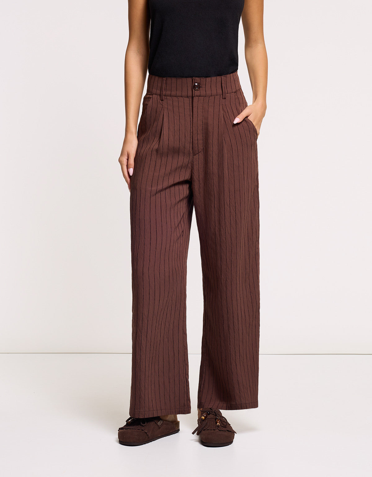 Pantalón Largo Marrón - Rayane 1
