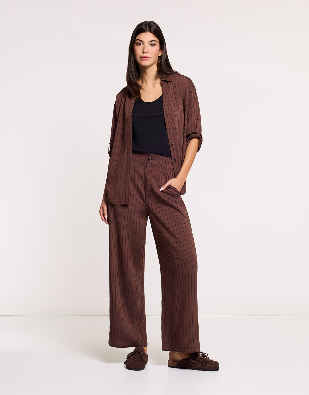 Pantalón Largo Marrón - Rayane 5