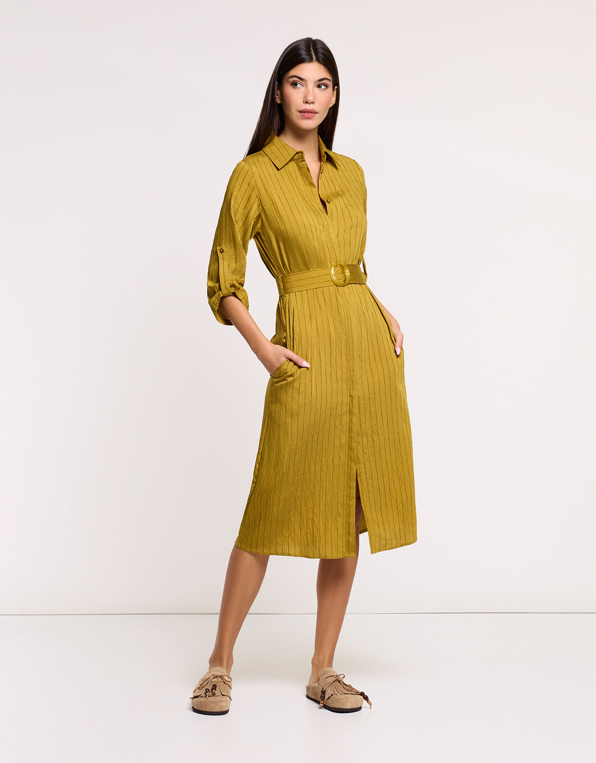 Vestido Midi Amarillo - Yanaris 1
