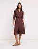 Vestido Midi Marrón - Yanaris 1