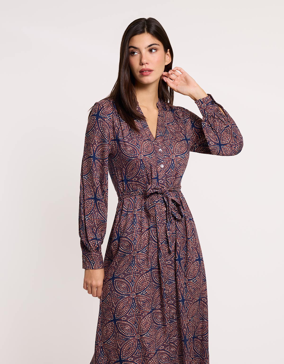 Vestido Midi Azul Marino - Pritan 2