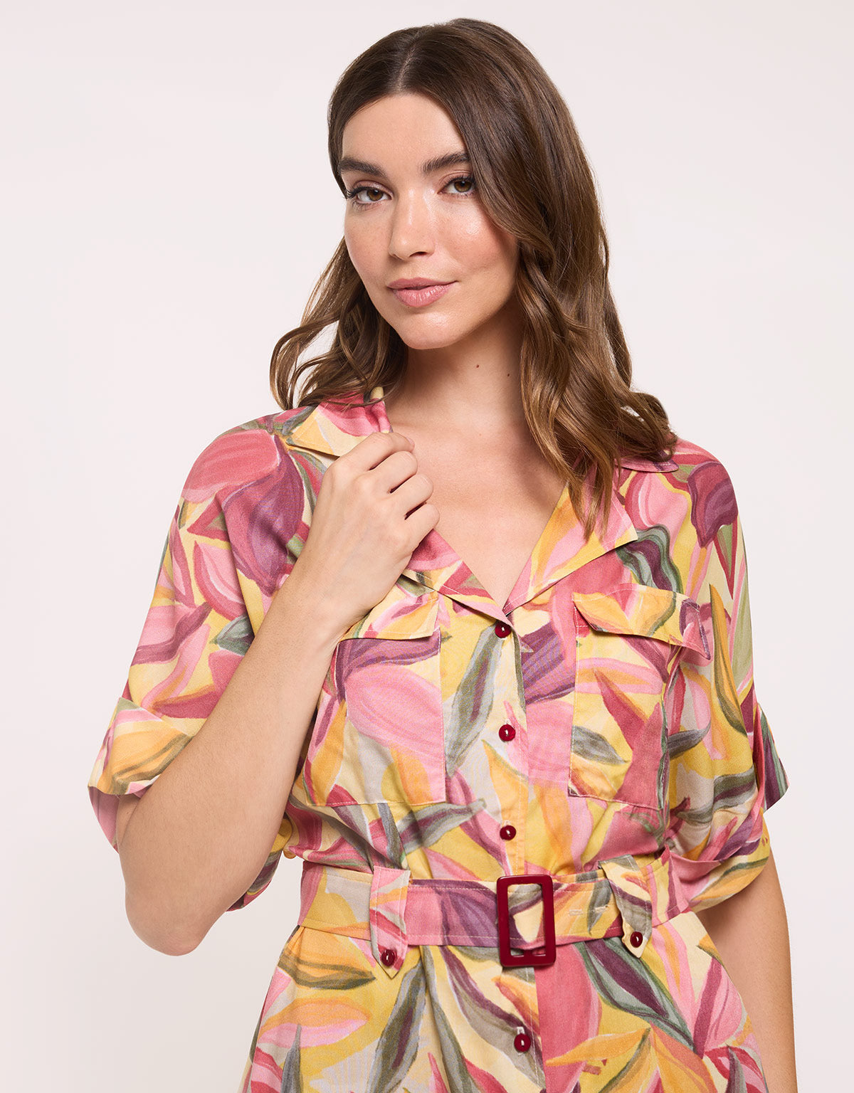 Multicolour Short Dress - Sophistique