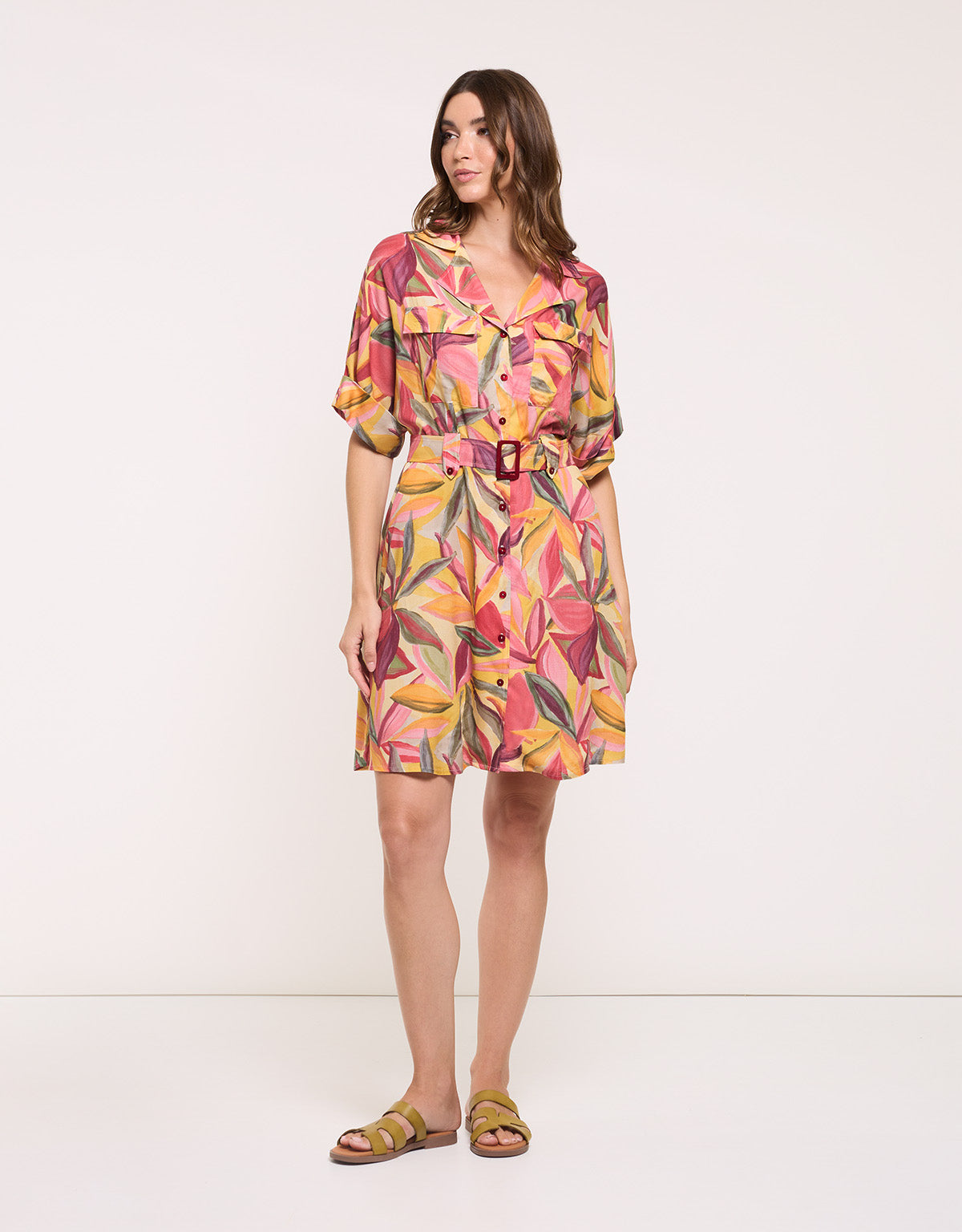 Multicolour Short Dress - Sophistique