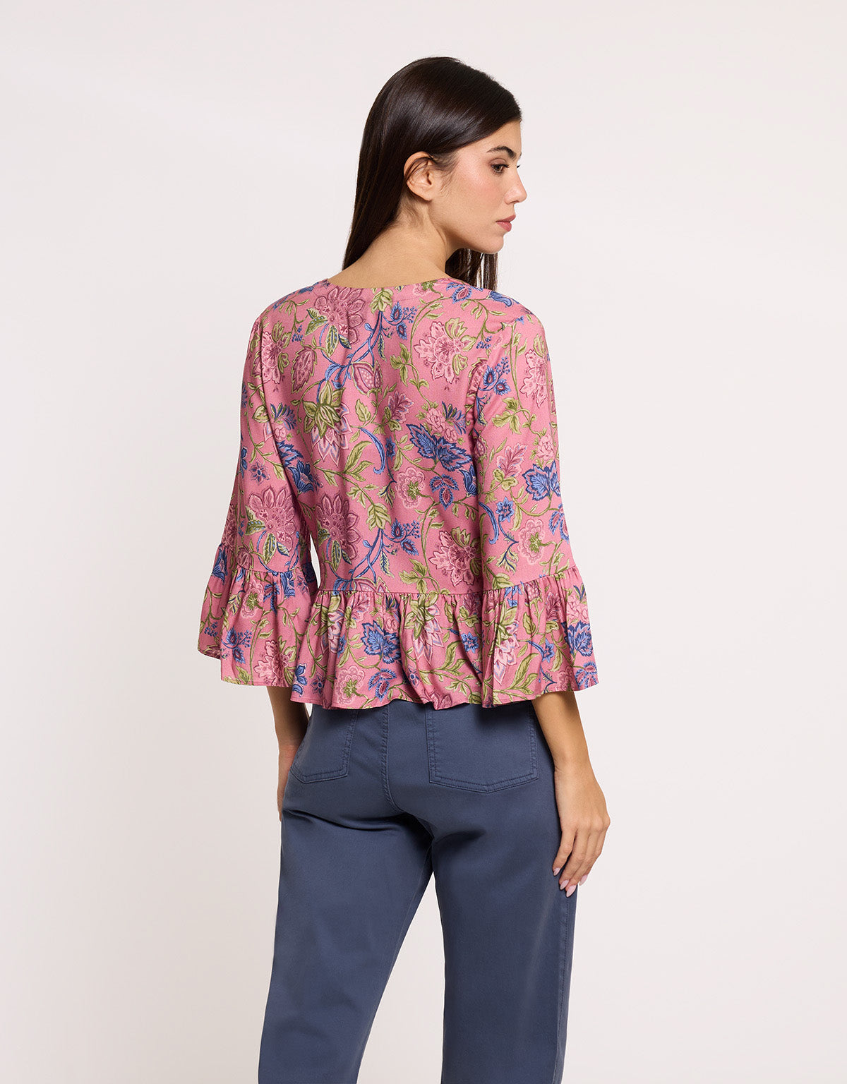 Camisa Manga Larga Rosa - Deepy 3