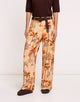 Orange Fluid Trousers - Palmena