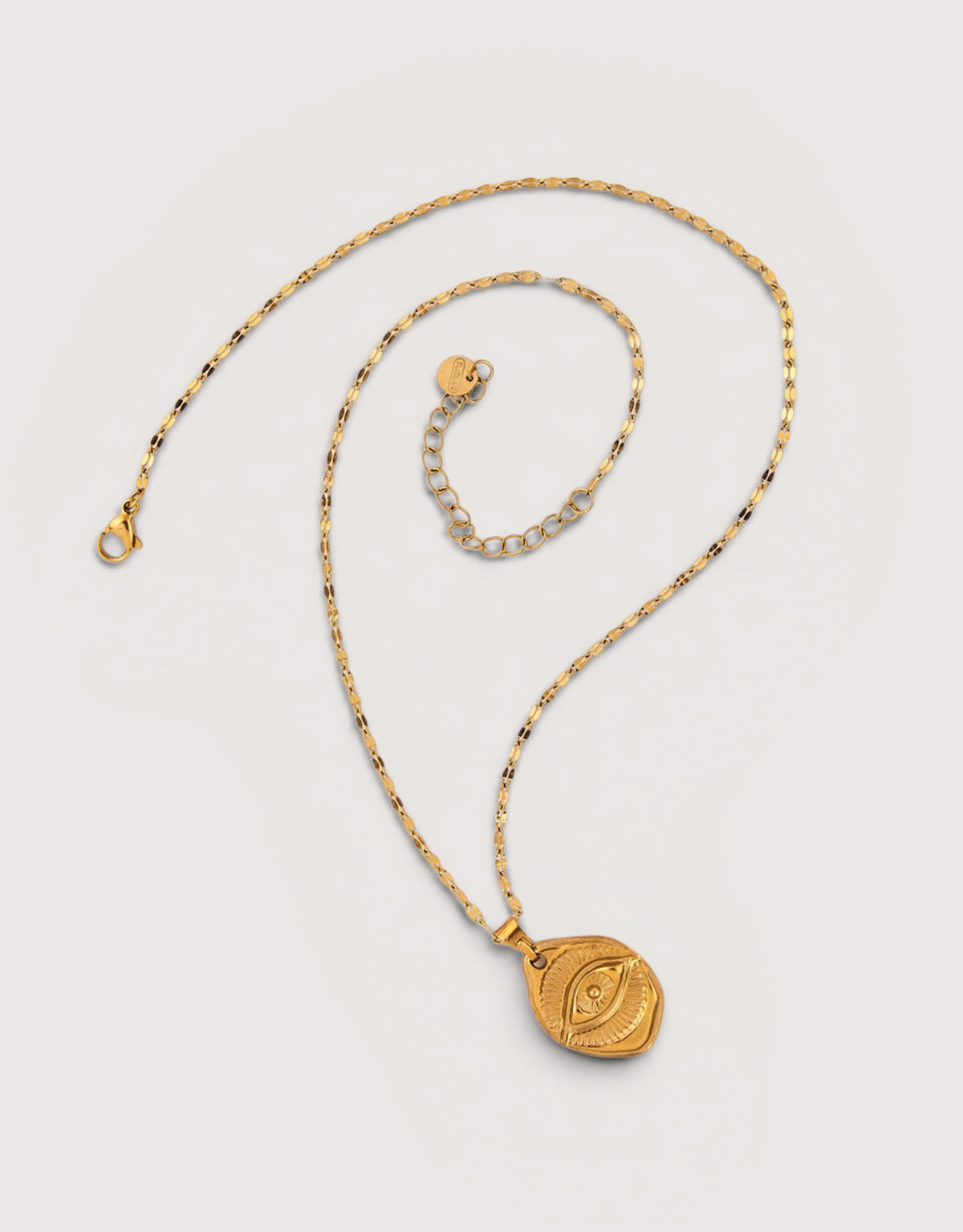 Stainless Steel Eye Necklace - Medalla Ojo