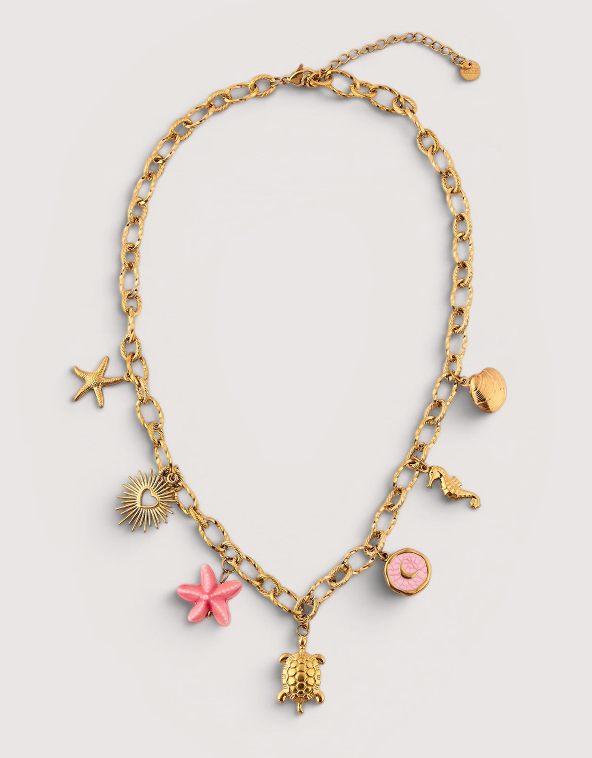 Gold-tone Stainless Steel Necklace - Buena Suerte