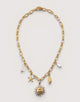 Gold-tone stainless steel necklace - Sol