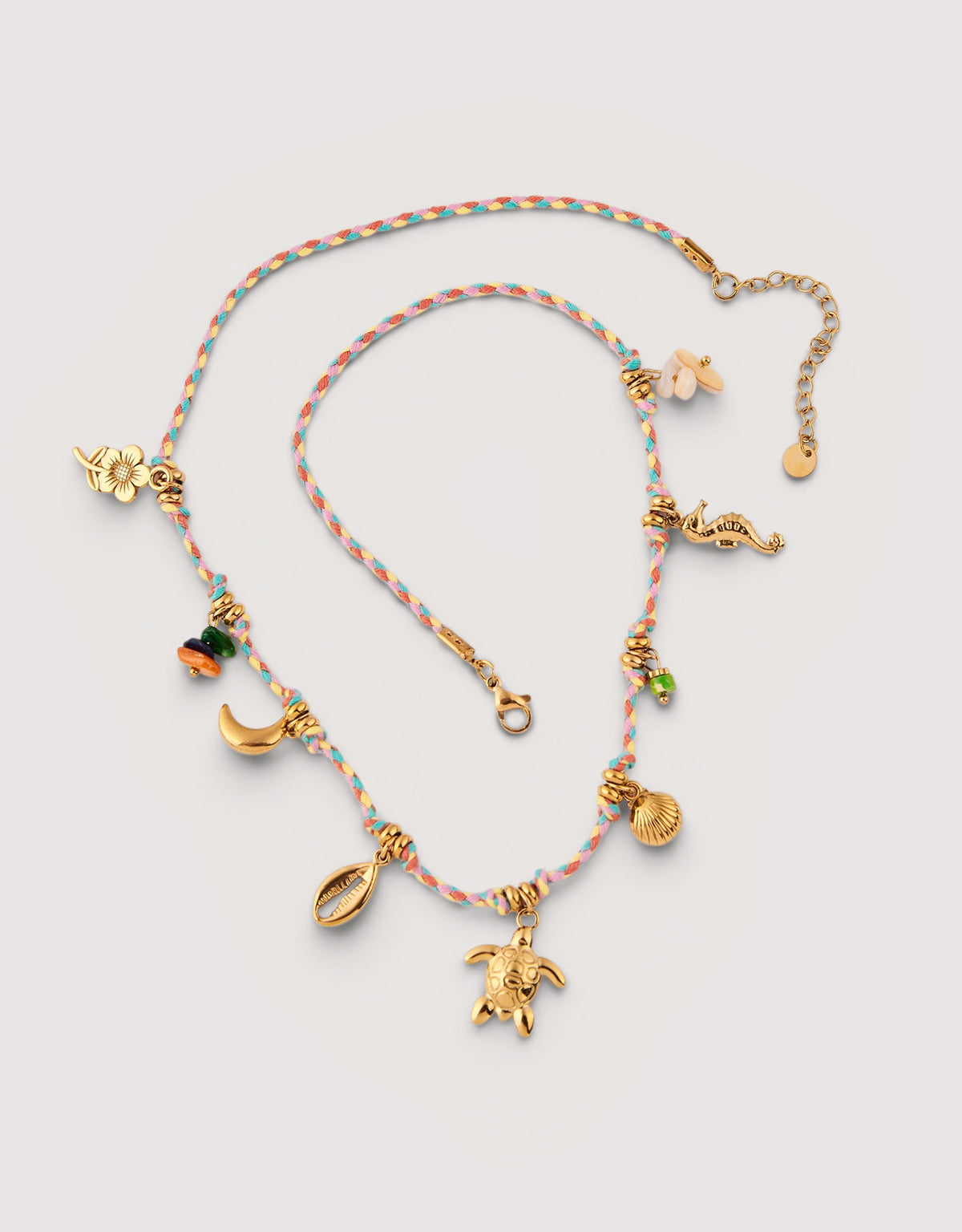 Stainless Steel Charm Necklace - Tortuga