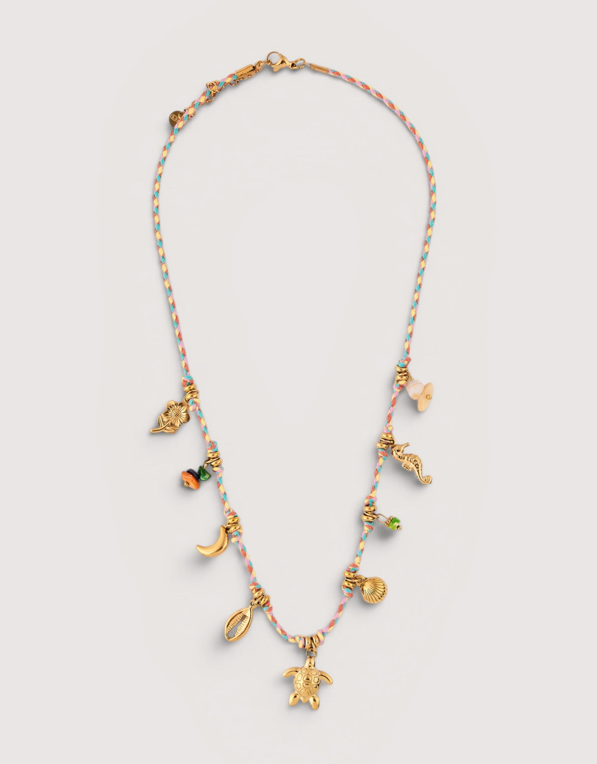 Stainless Steel Charm Necklace - Tortuga